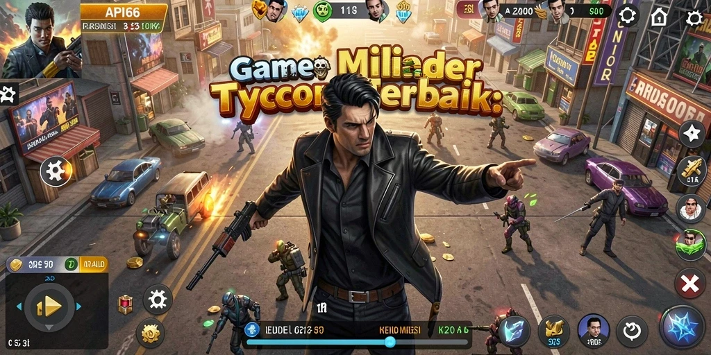 Tangkapan layar menampilkan gameplay intens dan dinamis dalam API66.