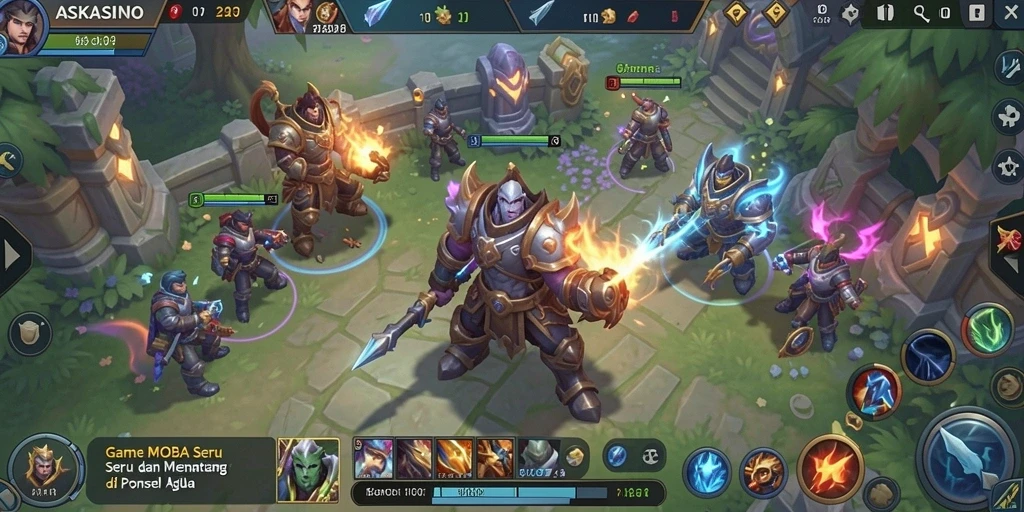 Gameplay seru di ASKASINO dengan strategi tim yang mendebarkan.