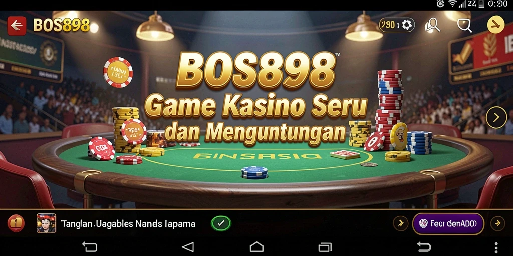 Tampilan mengesankan dari gameplay Kasino di BOS898.