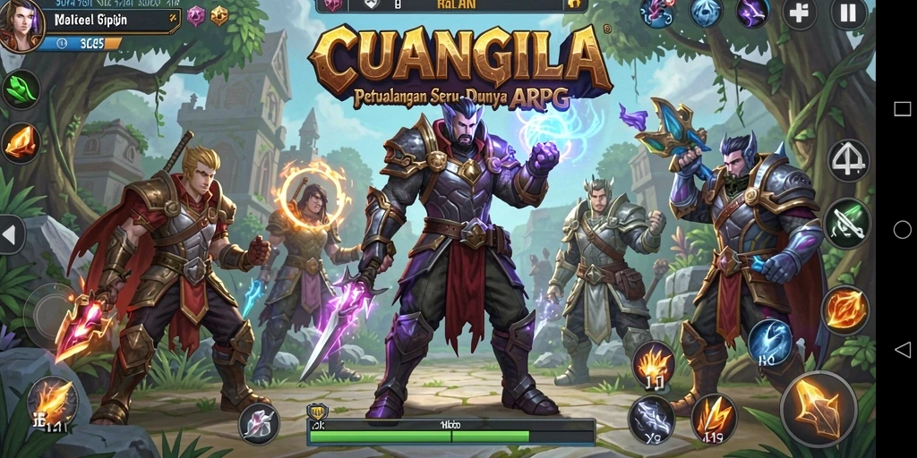 Gameplay menegangkan dalam CUANGILA dengan elemen ARPG yang menarik.