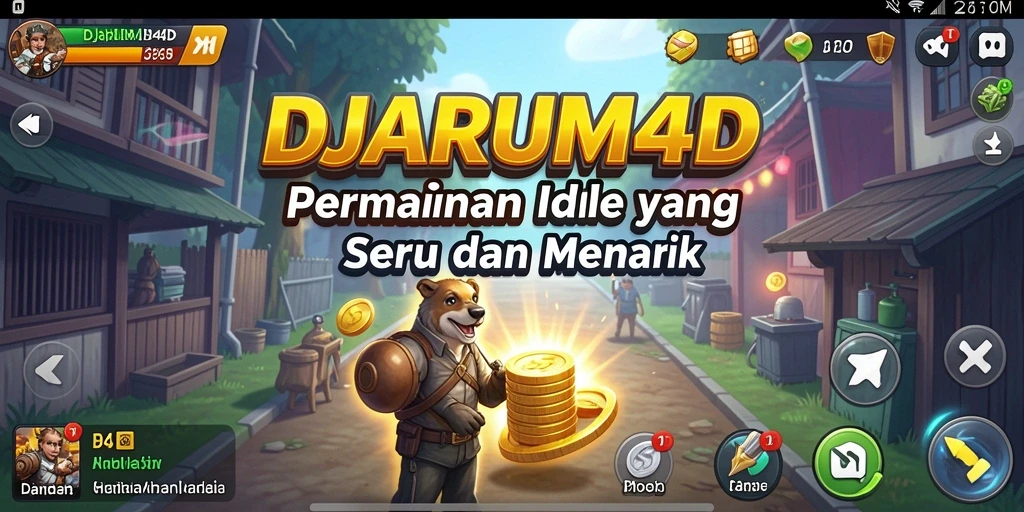 Screenshot utama DJARUM4D menunjukkan gameplay Idle yang menarik.