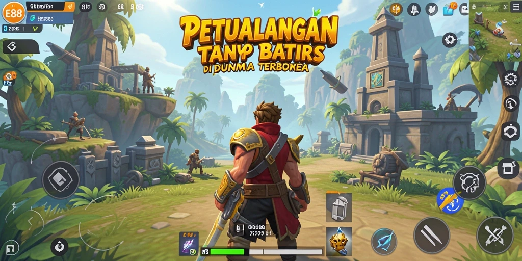 Gambaran gameplay E88 yang menakjubkan di dunia terbuka.