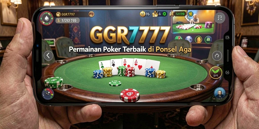 Tampilan seru dari gameplay Poker di GGR7777.