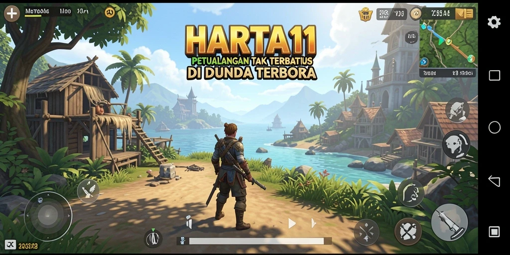 Menampilkan petualangan seru dalam dunia Open World HARTA11.