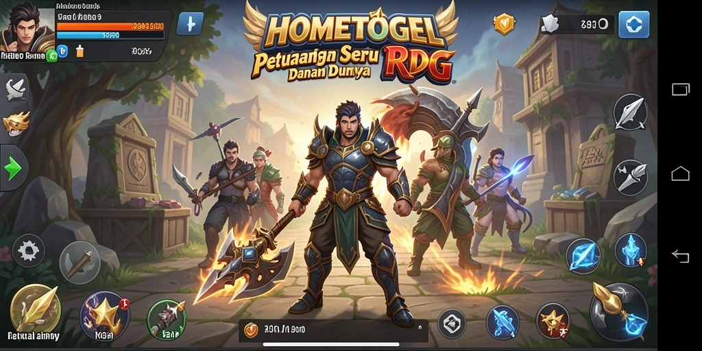 Tampilan seru dari gameplay HOMETOGEL yang menarik.
