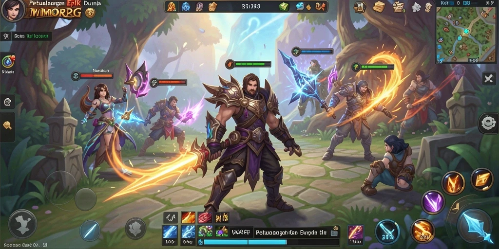 Screenshot gameplay KAKRP yang menampilkan aksi seru dalam MMORPG.