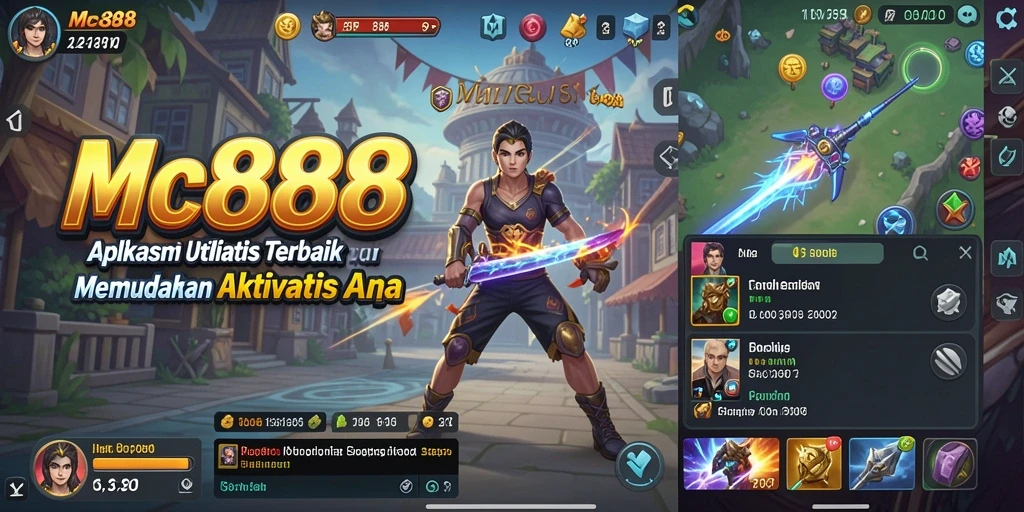 Screenshot utama MC888 menampilkan antarmuka aplikasi Utility yang user-friendly.