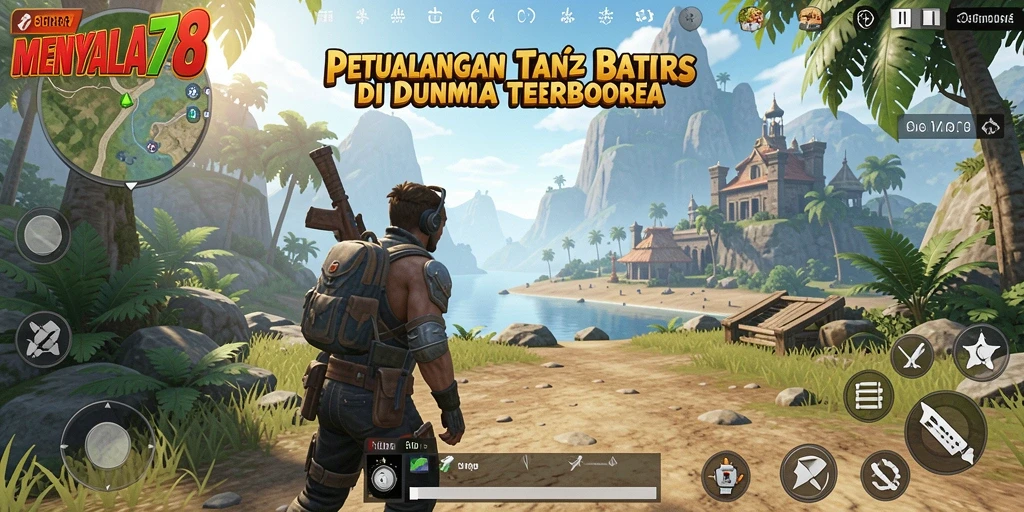 Tampilan gameplay dinamis di dunia terbuka MENYALA78.
