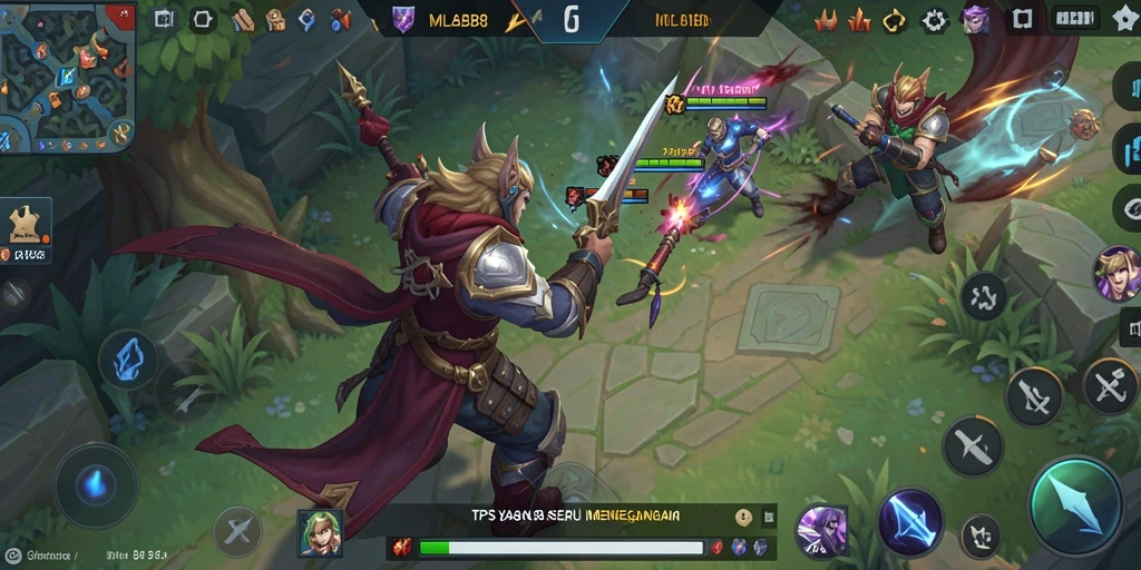 Screenshot gameplay MLBB8 yang menampilkan aksi pertempuran seru.