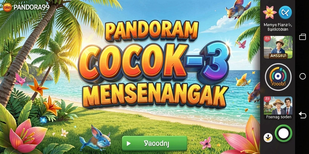 Gameplay Match-3 yang seru dan penuh warna di PANDORA99.