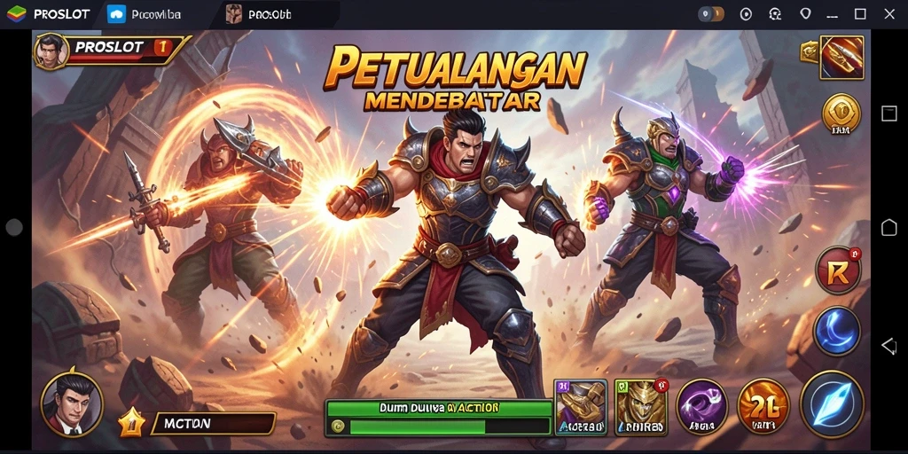 Tampilan gameplay seru dan menegangkan dalam PROSLOT.