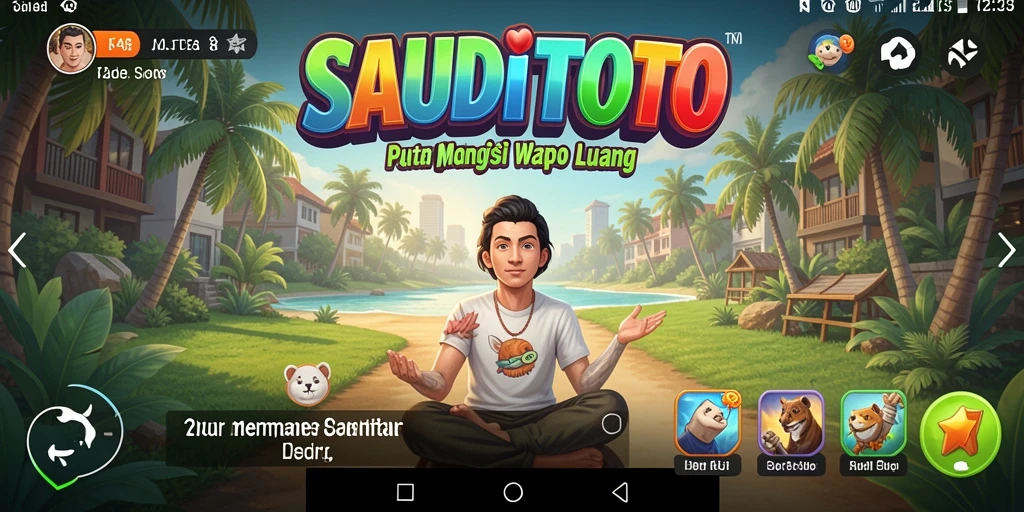 Tampilan gameplay menarik dari SAUDITOTO dengan grafik cerah.