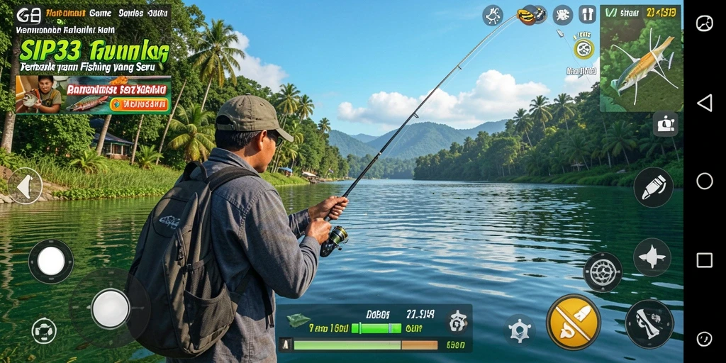 Tangkapan ikan besar dalam gameplay SIP33 yang mendebarkan.